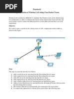 Implementation of Wireless LAN Using Cisco Packet Tracer