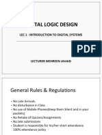 Lec 1 Introduction To Digital Systems