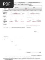 Certificate of Marriage