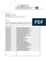 Request For Form 137 SF10 From The Principal's Office