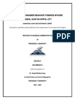 ANUSHA K Dissertation A Study On Consumer Behavior Towards Mysore Sandal Soap-1