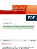 5G RAN Mmwave Co-AAU Cell Parameter Configuration Check