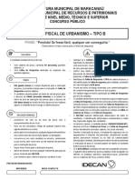 Prova IDECAN Fiscal de Urbanismo