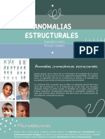 Anomalías Estructurales y Mutaciones Genéticas