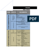 Programa Arquitectonico B