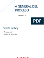 Teoría General Del Proceso: Semana 3