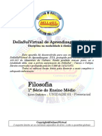 Filosofia 1S - Unidade 01 - Presencial