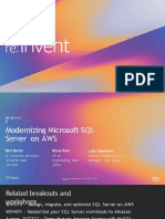 REPEAT 1 Modernizing Microsoft SQL Server On AWS WIN301-R1
