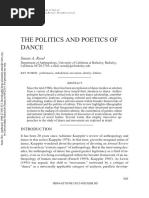 THE POLITICS AND POETICS OF DAN - Reed, Susan A