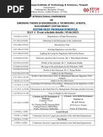 5 International Conference Program Schedule