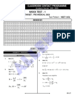 NEET UG 2023 Sample Paper 01 Sol