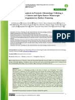 3D Bitemark Analysis in Forensic Odontology Utilizing A Smartphone Camera and Open-Source Monoscopic Photogrammetry Surface Scanning