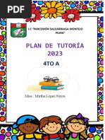 Plan de Tutoría 2023 4to A y B Parcemón