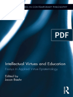 (Routledge Studies in Contemporary Philosophy) Jason Baehr - Intellectual Virtues and Education - Essays in Applied Virtue Epistemology-Routledge (2015)