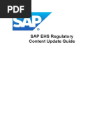 SAP EHS Regulatory Content Update Guide