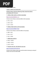 Class 4 Mathematics Addition and Subtraction