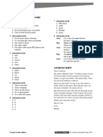 Unit 3 Answer Key and Audio Script