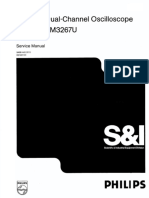Philips Pm3267-U 2x2mv, 100mhz Oscilloscope 1982 SM