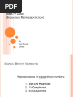 B C (N R) : Inary ODE Egative Epresentation