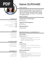 288 Cashier Resume