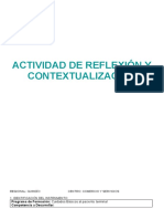 Actividad de Reflexión y Contextualización