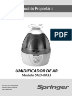 Umidificador de AR Modelo SHD-0033