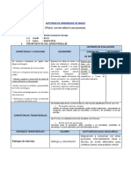 ACTIVIDAD DE APRENDIZAJE N°17 - 4toprim.