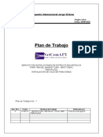 Plan de Trabajo de Estructura Metálica CAJA DE PUBLICIDAD