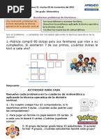 09-11 Ficha de Matemáticas Resolvemos Problemas de Divisiones