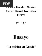 Ensayo de La Música en Grecia