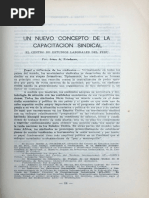 Un Nuevo Concepto de Capacitacion Sindical