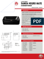 Ficha Samoa Negro Mate