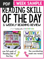 Reading Skill of The Day Week 1