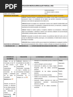 Planificación Microcurricular Parcial Uno