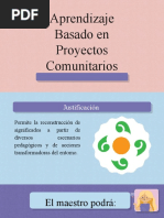 Aprendizaje Basado en Proyectos Comunitarios 1