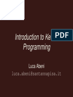 Kernel Programming Intro