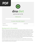 DNA Diet Sample Report PDF