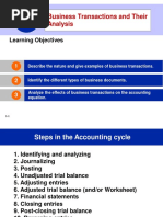 6 - Business Transactions and Their Analysis