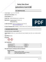 Hydrochloric Acid 6.0M 2721