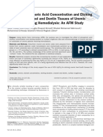 Effects of Phosphoric Acid Concentration and Etching Duration On Enamel and Dentin Tissues of Uremic Patients Receiving Hemodialysis, An AFM Study