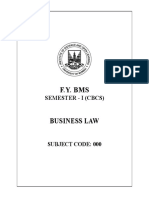 FYBMS Business Law SEM I