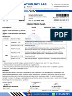 DENGUE FEVER Test Report Format Example Sample Template Drlogy Lab Report