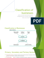 Classification of Businesses