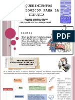 Requerimientos Fisiologicos para La Cirugia - Anestesiologia