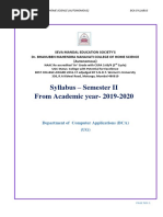 BCA Syllabus Semester II