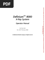 GE Definium 8000 Operator Manual