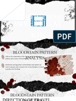 Bloodstain Pattern Analysis