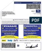 Ryanair Boarding Pass