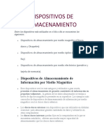 Dispositivos de Almacenamiento