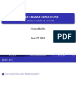 Linear Transformation